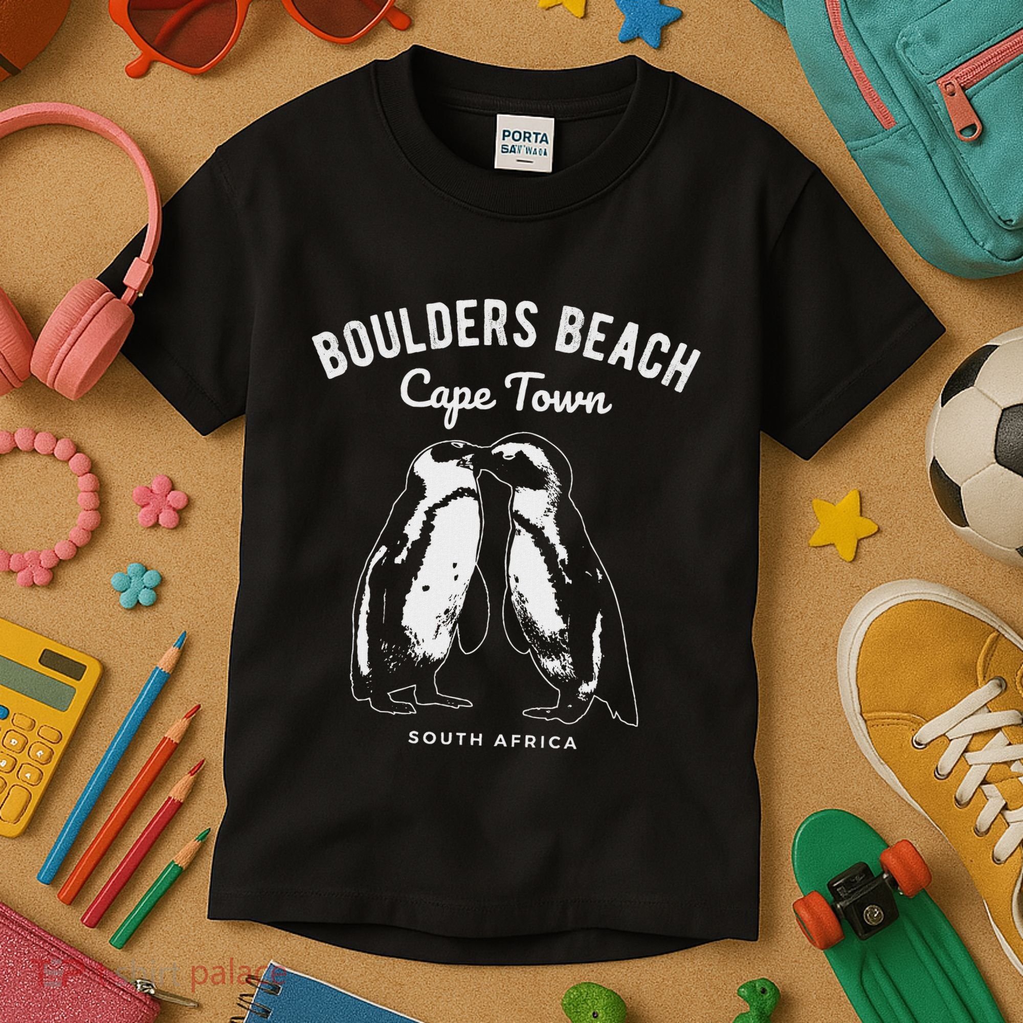 Cape Town South Africa Boulders Beach Penguin Kids T-Shirt
