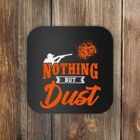 Clay Target Shooting Nothing But Dust Shoot Trap Skeet Coaster thumb 0