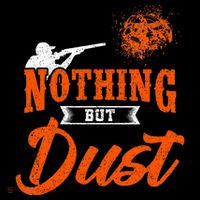 Clay Target Shooting Nothing But Dust Shoot Trap Skeet Ornament thumb 1