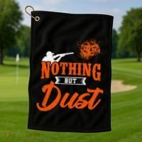 Clay Target Shooting Nothing But Dust Shoot Trap Skeet Golf Towel thumb 1