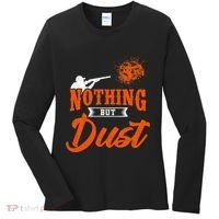 Clay Target Shooting Nothing But Dust Shoot Trap Skeet Women's Long Sleeve Shirt thumb 0