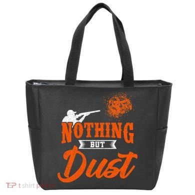 Clay Target Shooting Nothing But Dust Shoot Trap Skeet Tote Bag