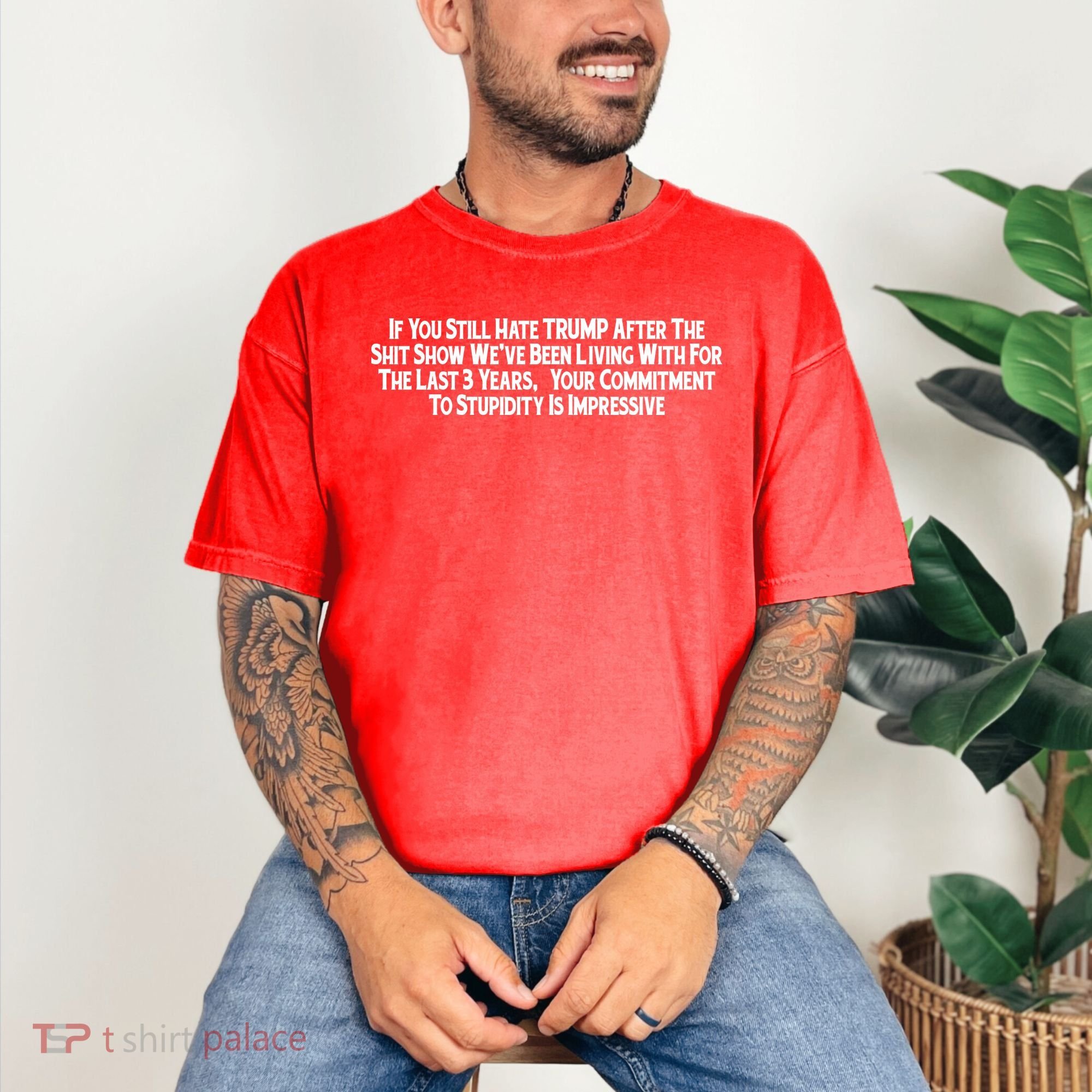 Commitment To Stupidity Trump 2024 Maga Comfort Colors T-Shirt
