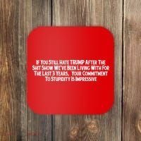 Commitment To Stupidity Trump 2024 Maga Coaster thumb 0
