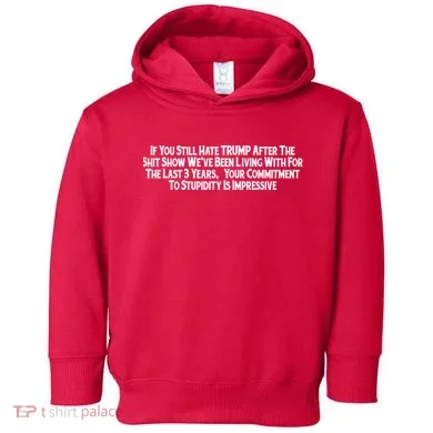 Commitment To Stupidity Trump 2024 Maga Toddler Hoodie