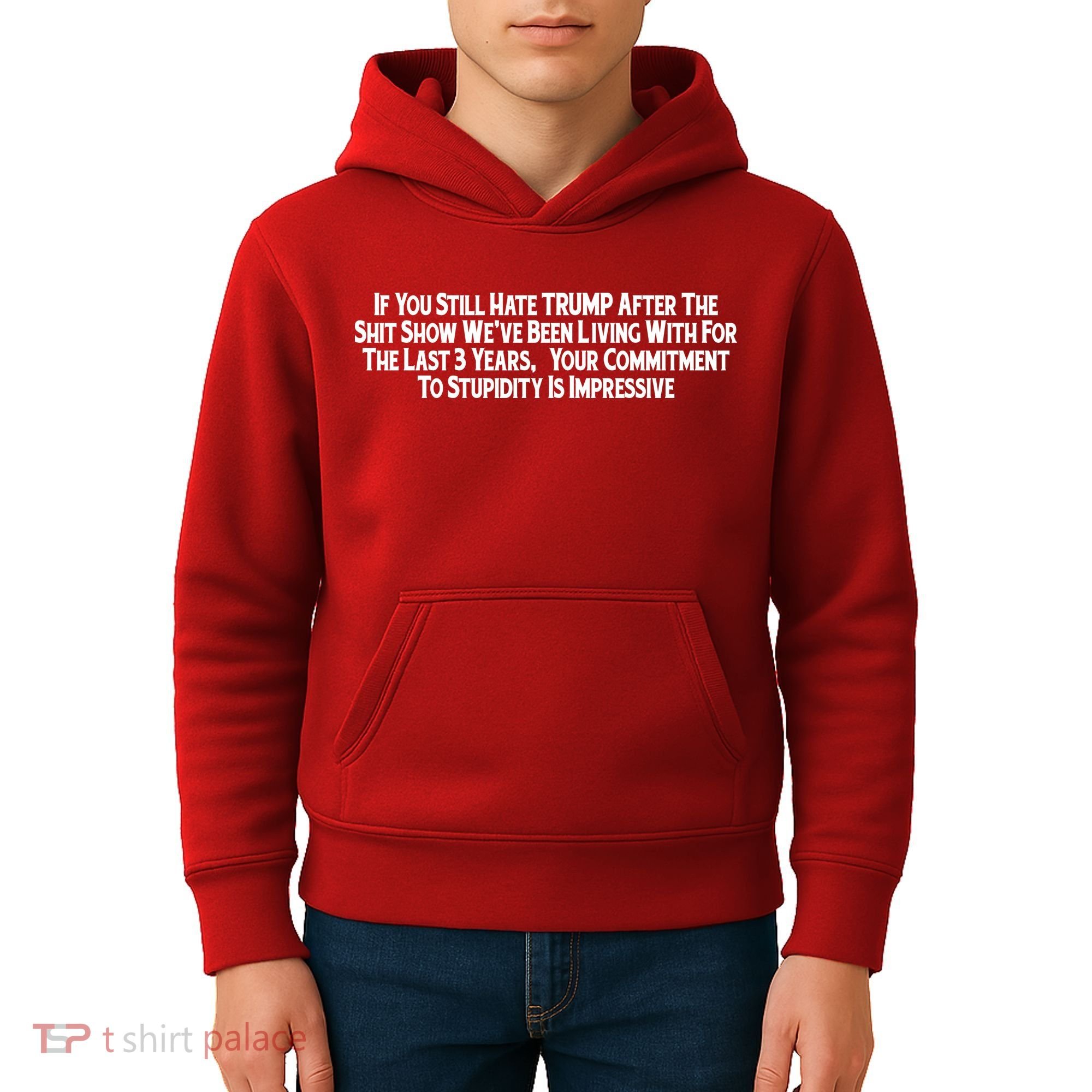 Commitment To Stupidity Trump 2024 Maga Kids Hoodie