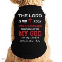 Christian T S Bible Scripture Verse Psalm 182 Doggie Tank thumb 0