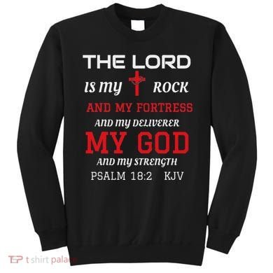 Christian T S Bible Scripture Verse Psalm 182 Sweatshirt