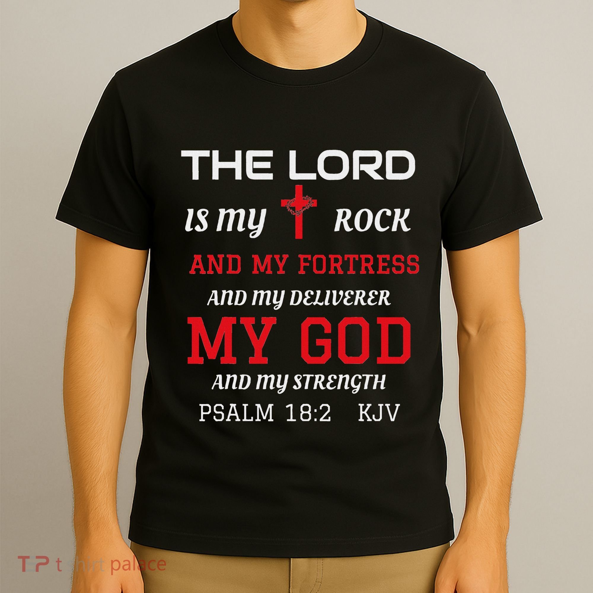 Christian T S Bible Scripture Verse Psalm 182 T-Shirt
