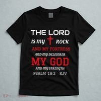Christian T S Bible Scripture Verse Psalm 182 T-Shirt thumb 5
