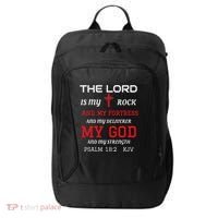 Christian T S Bible Scripture Verse Psalm 182 City Backpack thumb 0