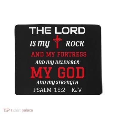 Christian T S Bible Scripture Verse Psalm 182 Mousepad