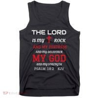 Christian T S Bible Scripture Verse Psalm 182 Tank Top thumb 0