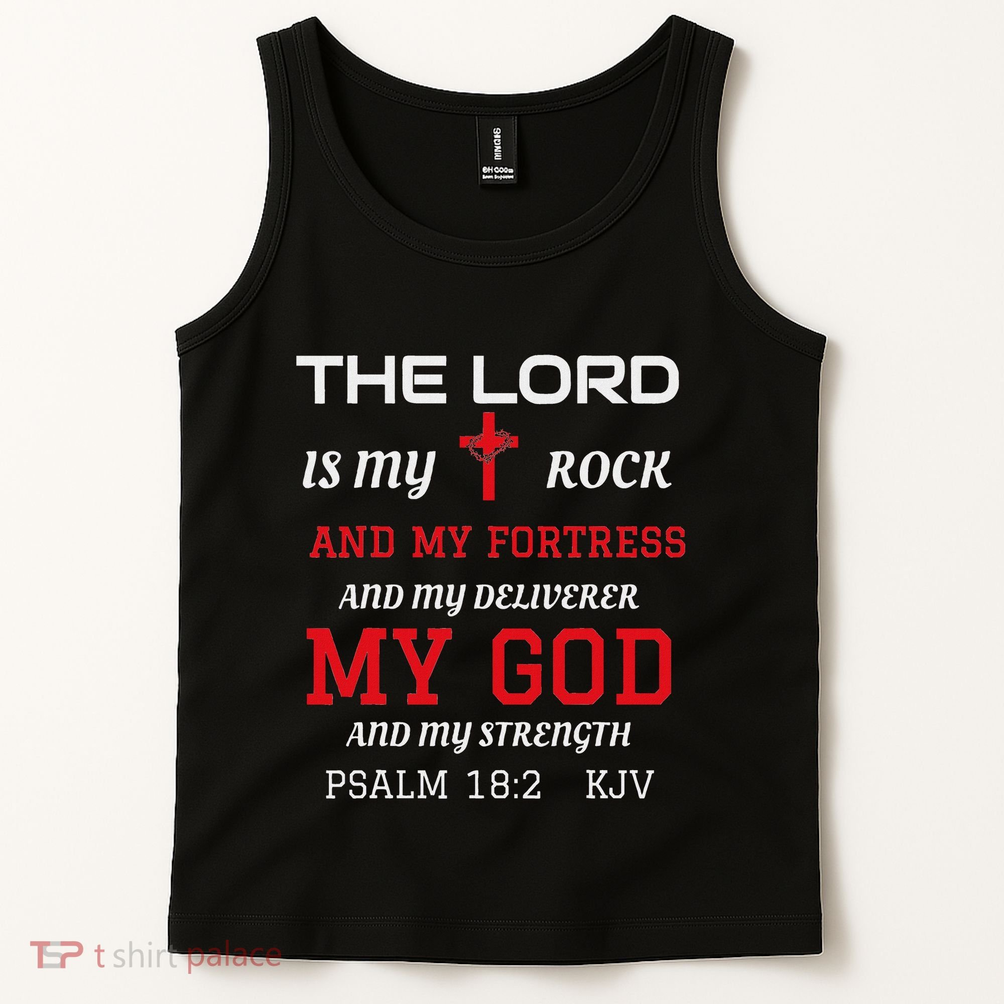 Christian T S Bible Scripture Verse Psalm 182 Tank Top