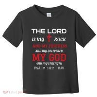 Christian T S Bible Scripture Verse Psalm 182 Toddler T-Shirt thumb 0