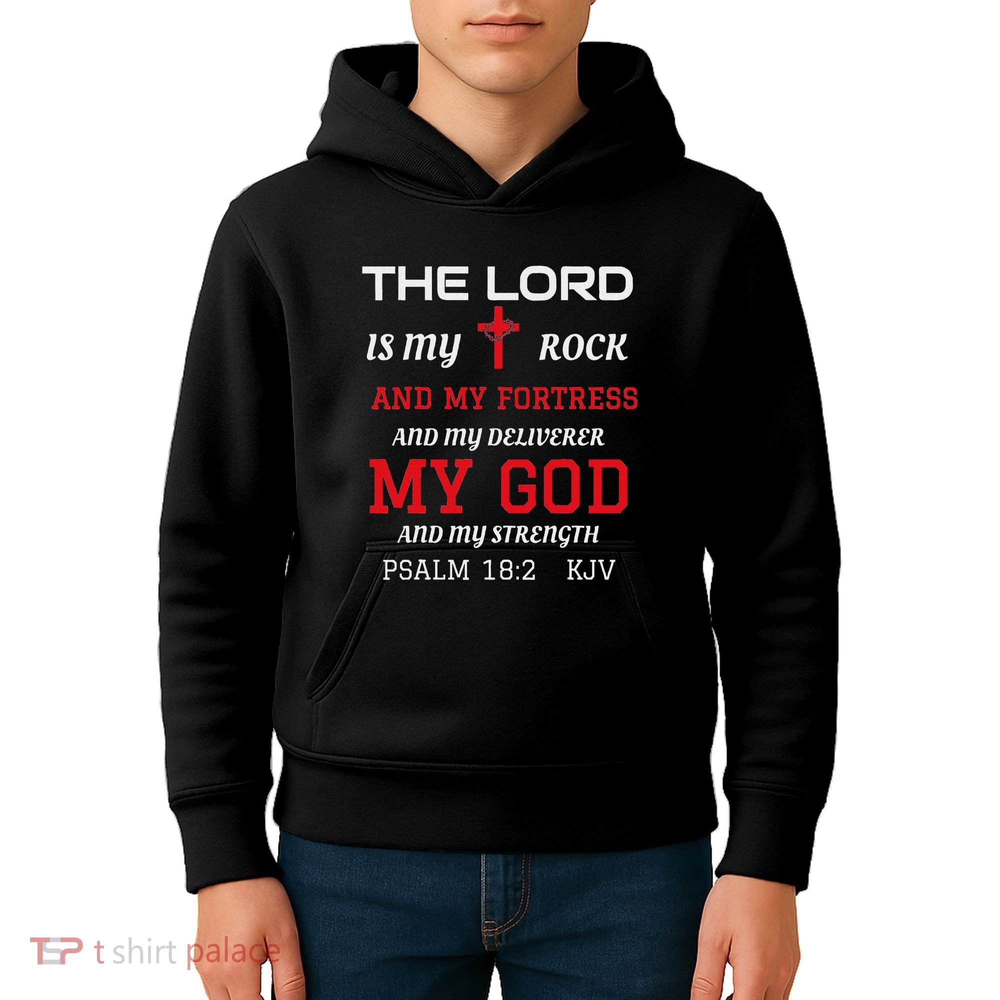 Christian T S Bible Scripture Verse Psalm 182 Kids Hoodie