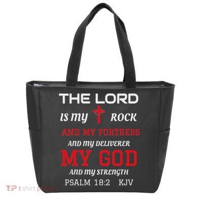 Christian T S Bible Scripture Verse Psalm 182 Tote Bag