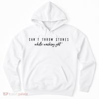 Cant Throw Stone While Washing Feet Christian Hoodie thumb 0