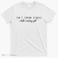 Cant Throw Stone While Washing Feet Christian T-Shirt thumb 0