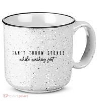 Cant Throw Stone While Washing Feet Christian 15oz Campfire Ceramic Mug thumb 0
