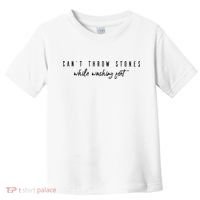 Cant Throw Stone While Washing Feet Christian Toddler T-Shirt thumb 0