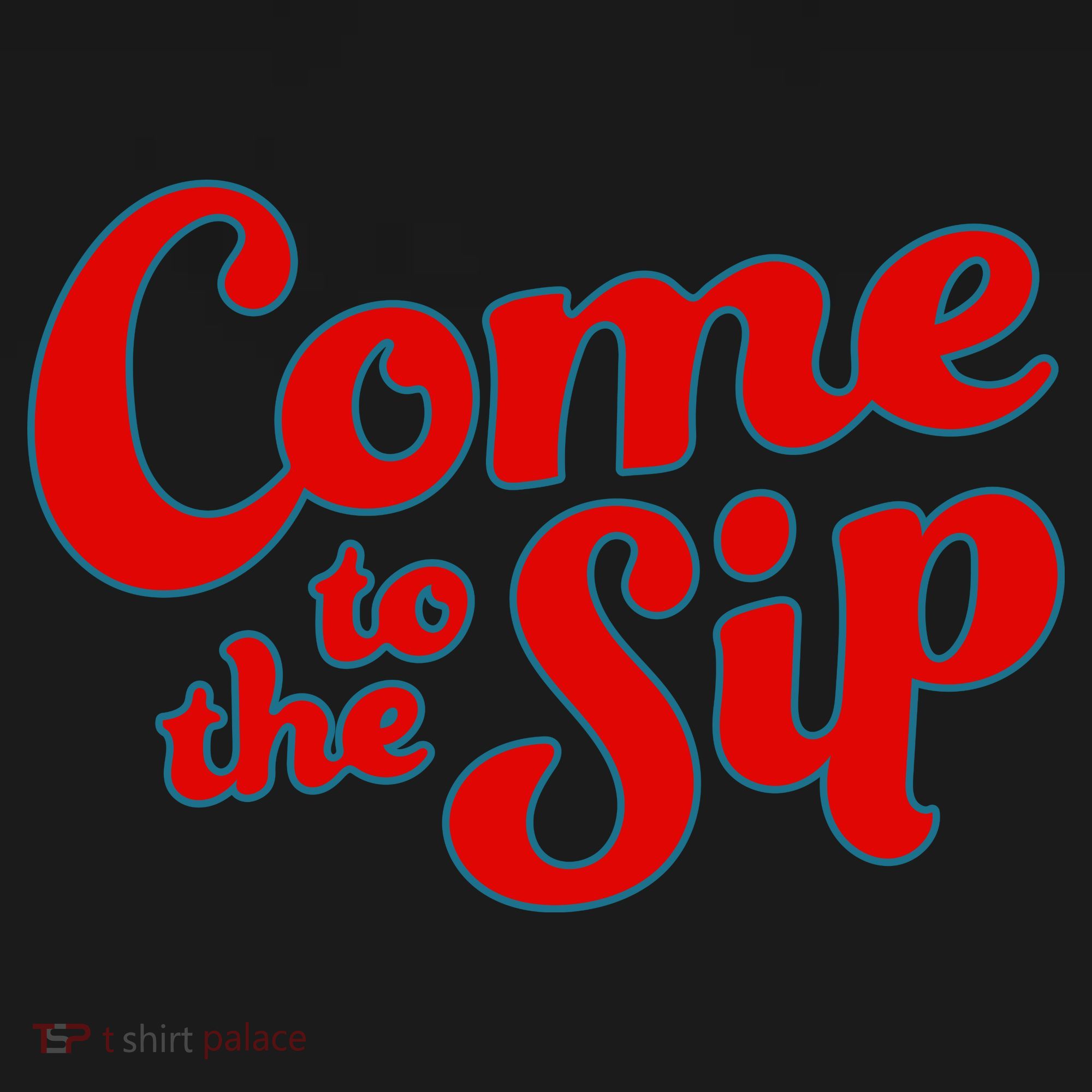 Come To The Sip Red Backpack