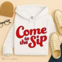 Come To The Sip Red Hoodie thumb 4