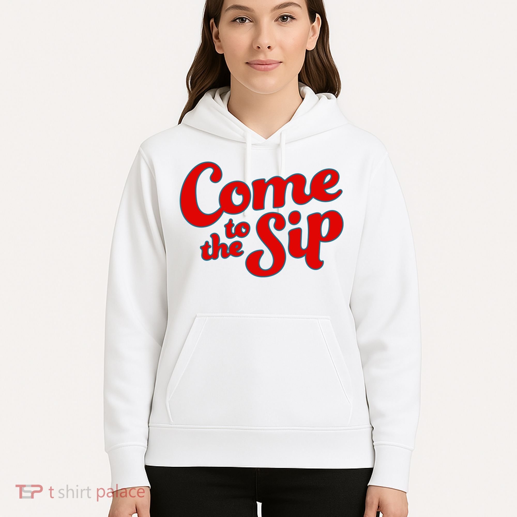 Come To The Sip Red Hoodie