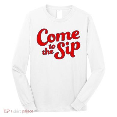 Come To The Sip Red Long Sleeve Shirt