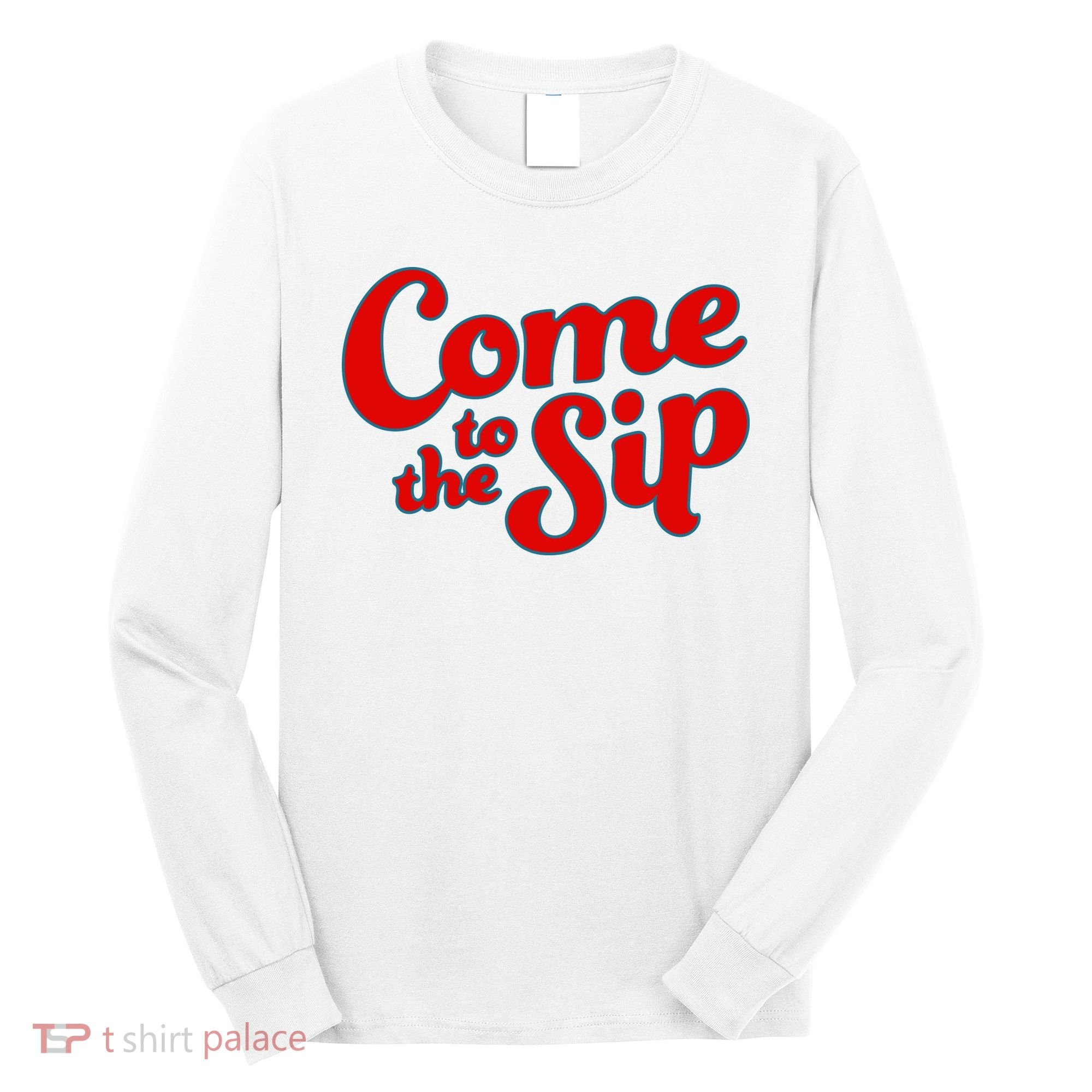 Come To The Sip Red Long Sleeve Shirt