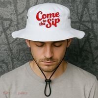 Come To The Sip Red Bucket Hat thumb 2