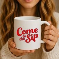 Come To The Sip Red Coffee Mug thumb 3