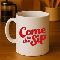 Come To The Sip Red Coffee Mug thumb 4