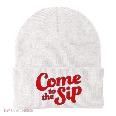 Come To The Sip Red Beanie