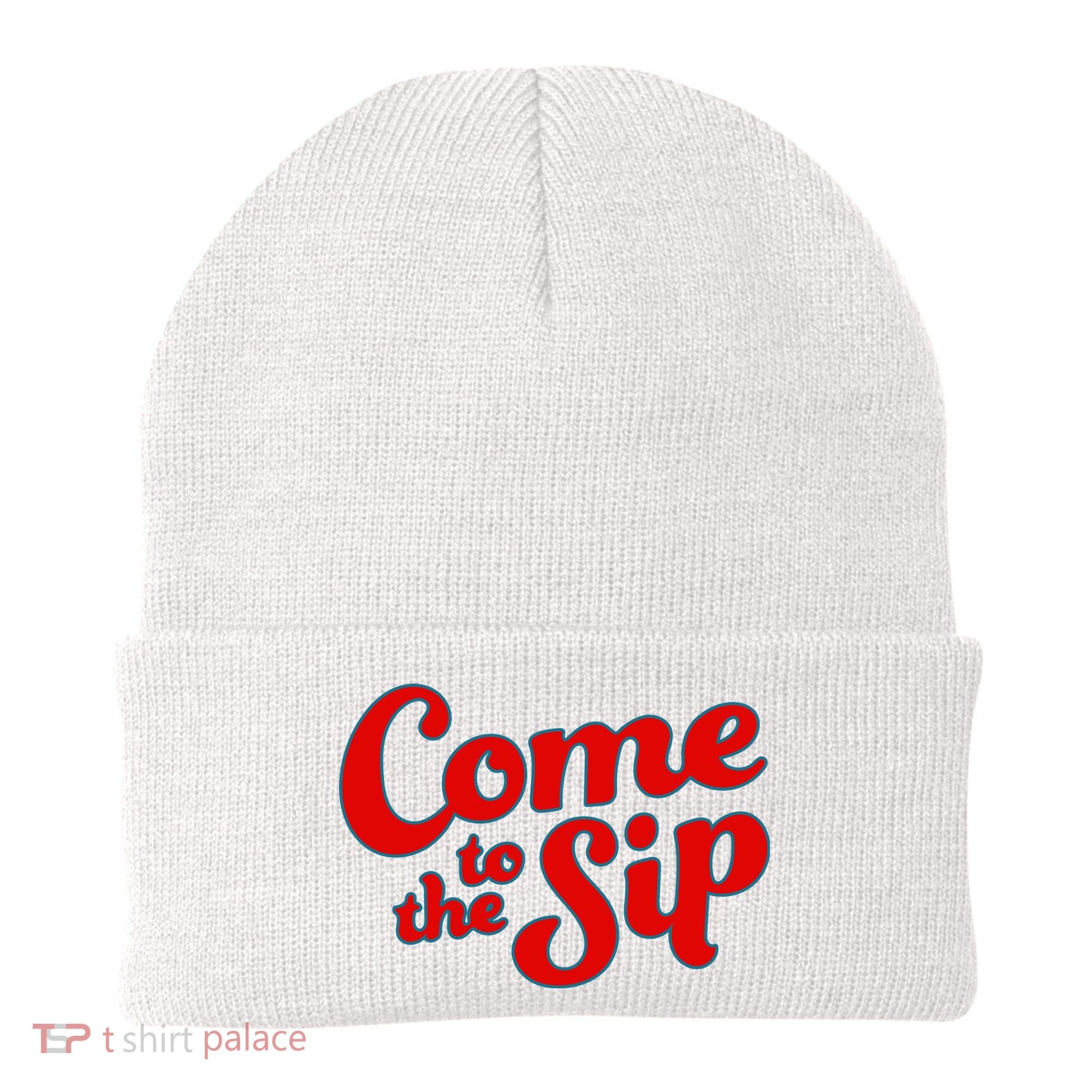 Come To The Sip Red Beanie