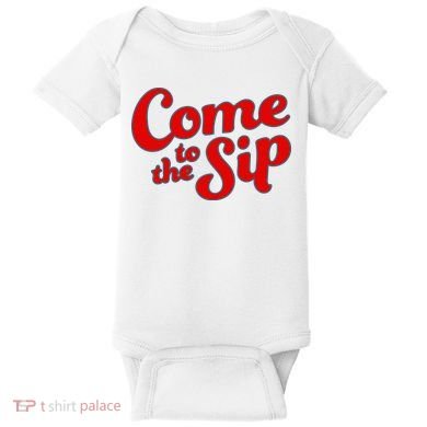Come To The Sip Red Baby Bodysuit