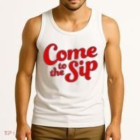 Come To The Sip Red Tank Top thumb 3