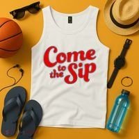 Come To The Sip Red Tank Top thumb 4