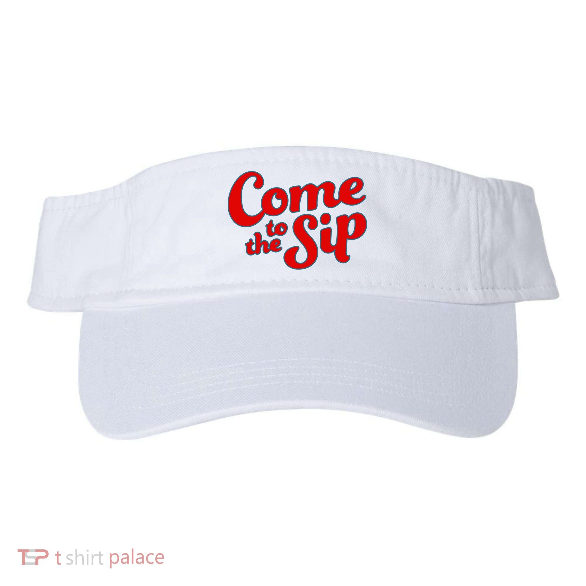 Come To The Sip Red Visor
