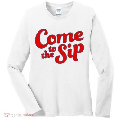 Come To The Sip Red Women's Long Sleeve Shirt
