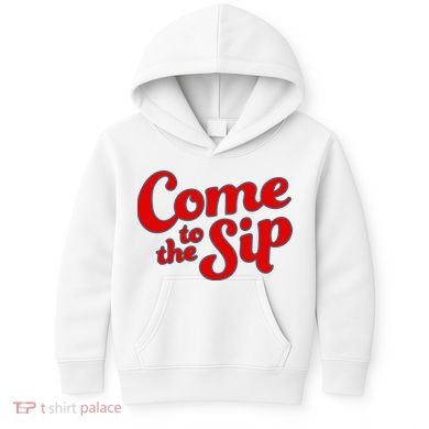 Come To The Sip Red Kids Hoodie