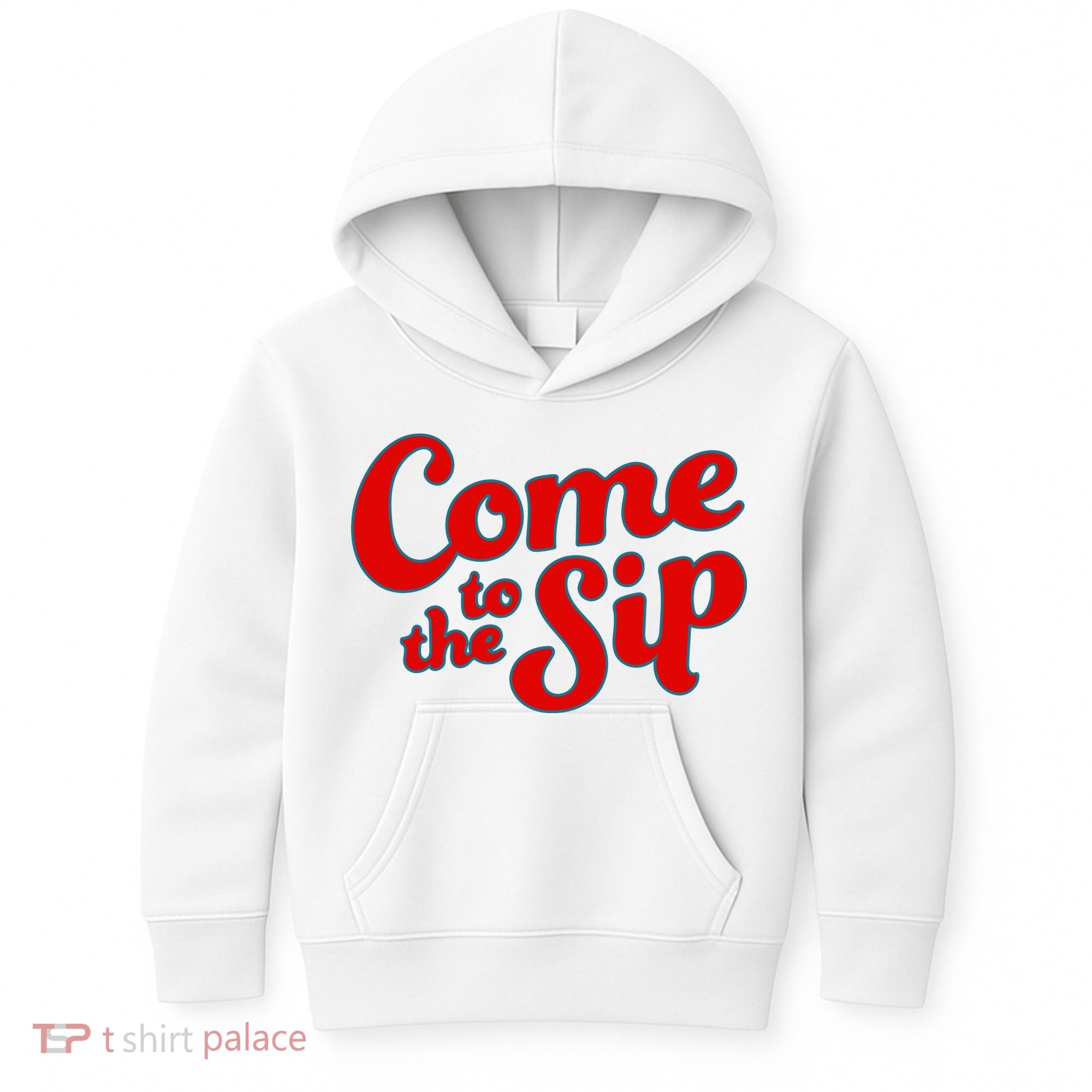 Come To The Sip Red Kids Hoodie