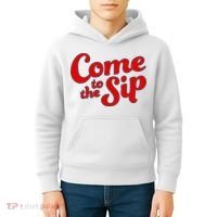 Come To The Sip Red Kids Hoodie thumb 4