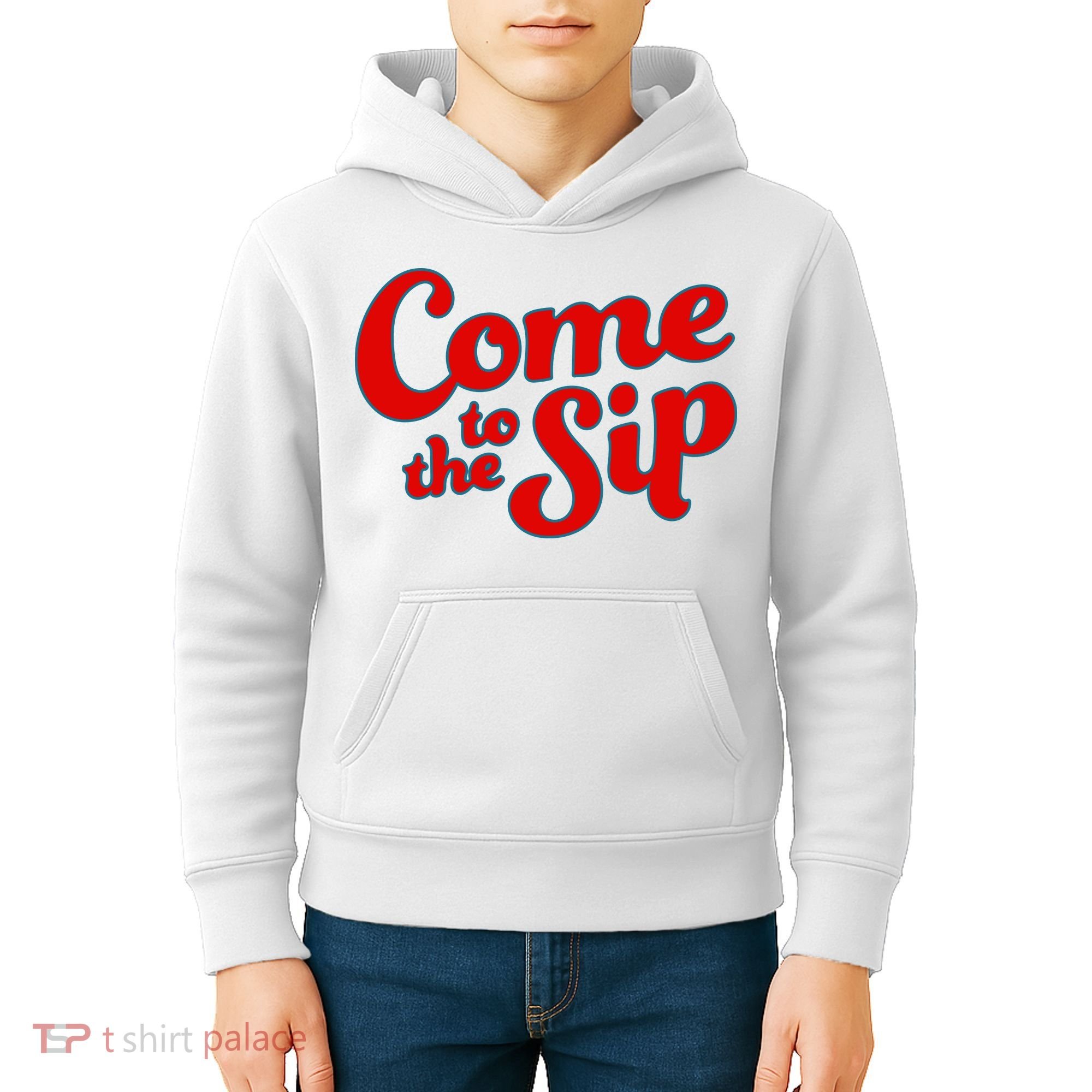 Come To The Sip Red Kids Hoodie