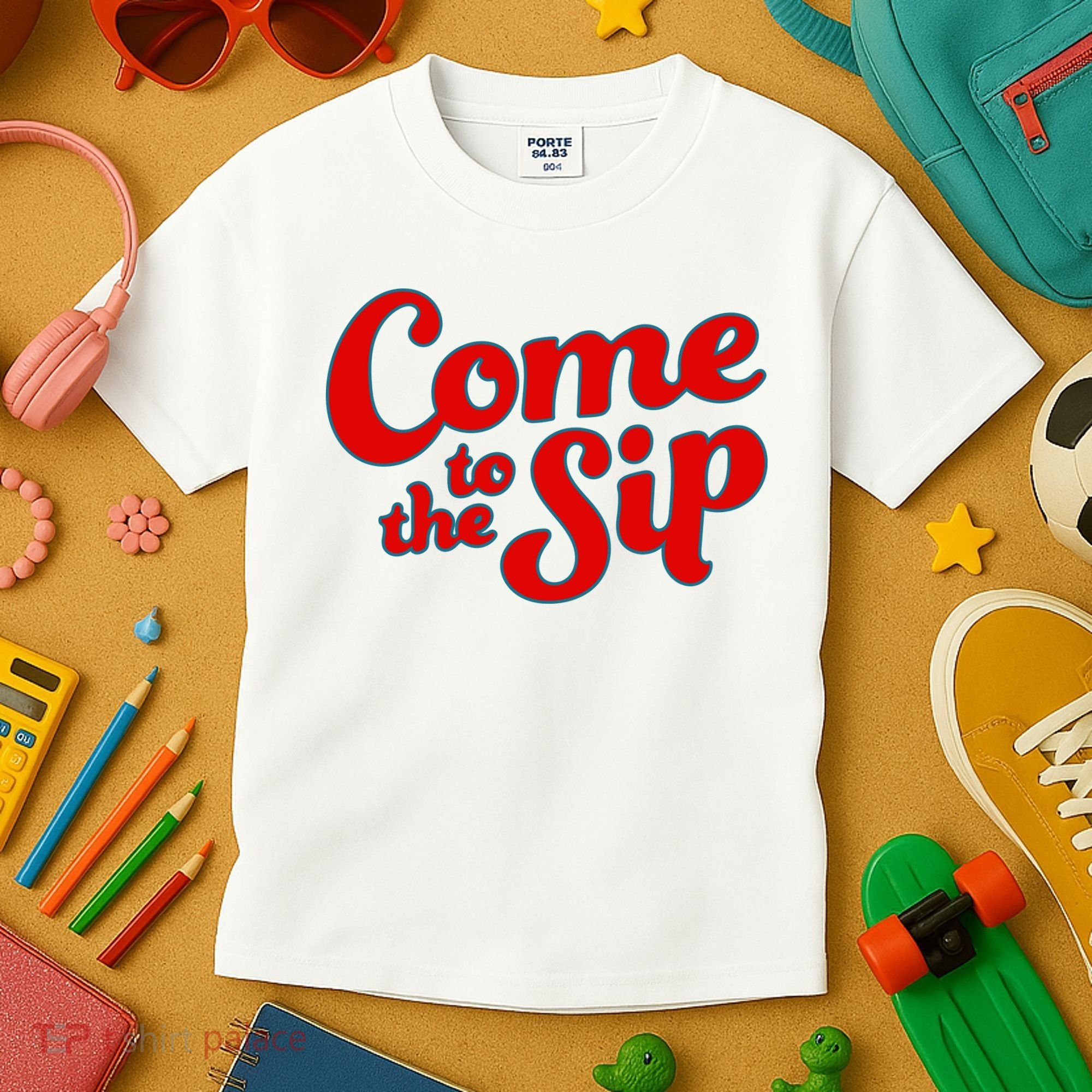 Come To The Sip Red Kids T-Shirt