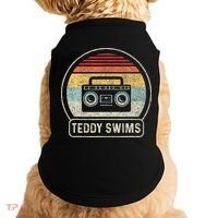 Cassette Tape T.E.D.D.Y Swims 90s Music Retro Sunset Doggie Tank thumb 0