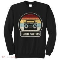 Cassette Tape T.E.D.D.Y Swims 90s Music Retro Sunset Sweatshirt thumb 0