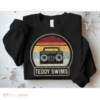 Cassette Tape T.E.D.D.Y Swims 90s Music Retro Sunset Sweatshirt thumb 2