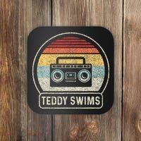 Cassette Tape T.E.D.D.Y Swims 90s Music Retro Sunset Coaster thumb 0