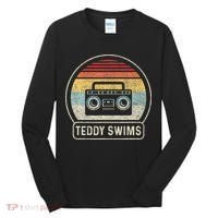 Cassette Tape T.E.D.D.Y Swims 90s Music Retro Sunset Tall Long Sleeve Shirt thumb 0
